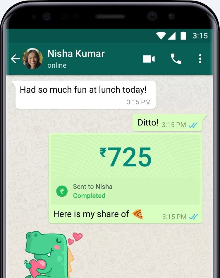 WhatsApp payment