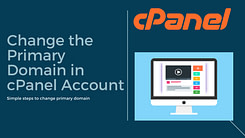 Change primary domain in cpanel